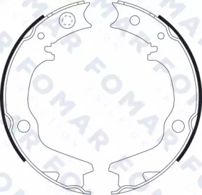 Комлект тормозных накладок FOMAR Friction FO 9078